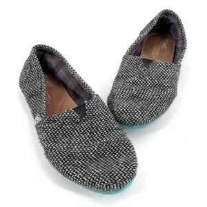 TOMS Classic Slip On Tweed Flats